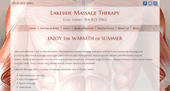 Desktop Screenshot of lizkennermassage.com